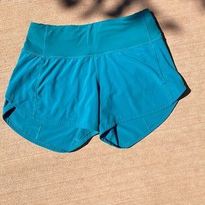 Teal/Blue Lululemon shorts